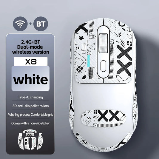 Souris blanche et noir, style moderne
