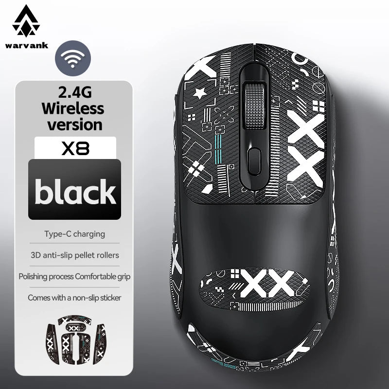 Souris blanche et noir, style moderne