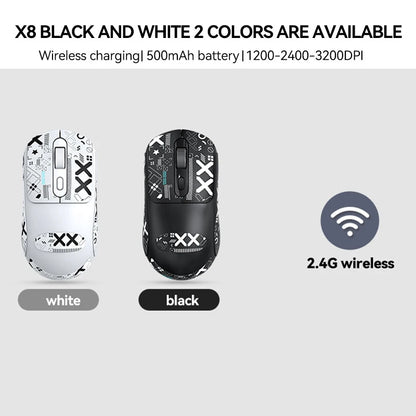 Souris blanche et noir, style moderne