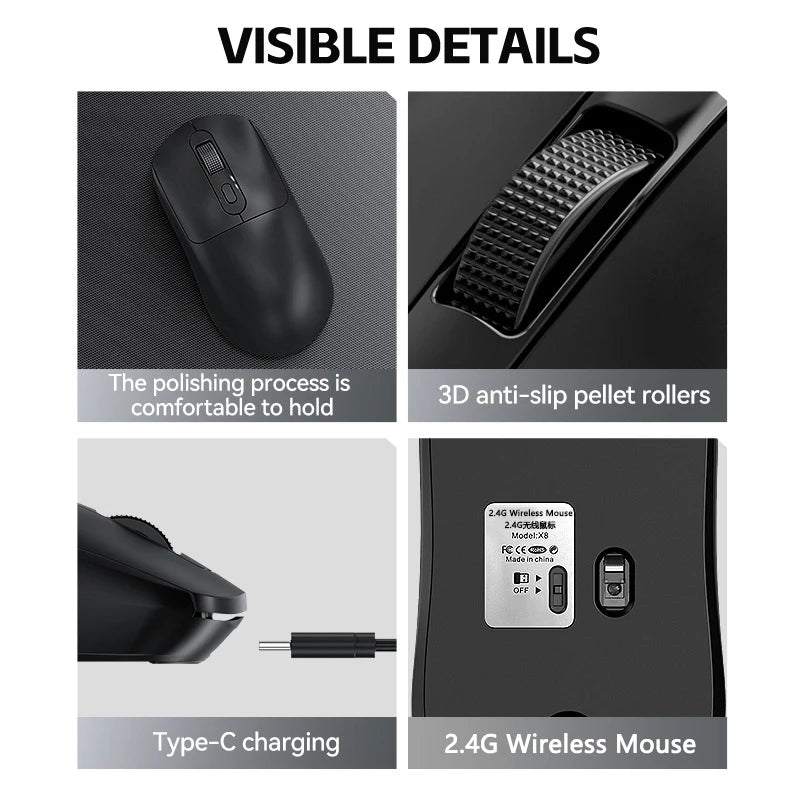 Souris blanche et noir, style moderne