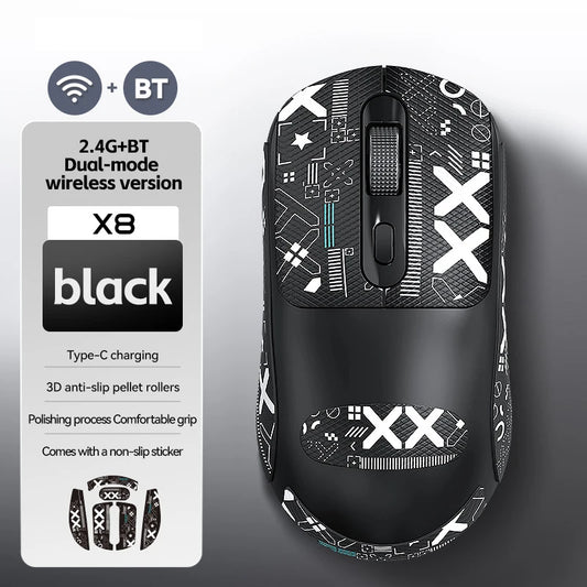 Souris blanche et noir, style moderne